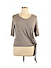 Dana Buchman Tan Short Sleeve Top Size XL - photo 1