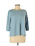 J.jill Blue 3/4 Sleeve Top Size M (petite) - photo 1