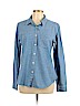 Baldwin Denim 100% Cotton Blue Long Sleeve Button-Down Shirt Size L - photo 1