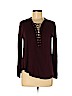 American Eagle Outfitters Burgundy Long Sleeve Top Size M - photo 1