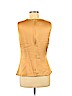 Emporio Armani 100% Silk Gold Sleeveless Silk Top Size EU (IT) 44 / US 8 - photo 2