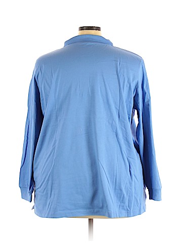 Woman Within Long Sleeve Polo (view 2)