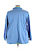 Woman Within 100% Cotton Blue Long Sleeve Polo Size 30 (3X) - photo 2