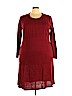 Sara Morgan for Haband 100% Acrylic Burgundy Casual Dress Size 4X - photo 1