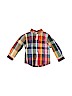 Peek... 100% Cotton Blue Long Sleeve Button-Down Shirt Size 6-12 mo - photo 1
