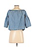 Madewell 100% Cotton Blue 3/4 Sleeve Blouse Size S - photo 2