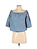 Madewell 100% Cotton Blue 3/4 Sleeve Blouse Size S - photo 1