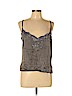 Wet Seal 100% Polyester Silver Sleeveless Blouse Size L - photo 1