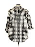 Ava & Viv 100% Cotton Black Long Sleeve Button-Down Shirt Size 3X - photo 2