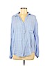Lush Blue Long Sleeve Button-Down Shirt Size M - photo 1