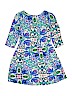 Crazy 8 100% Rayon Print Blue Dress Size 14 - photo 2