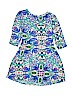 Crazy 8 100% Rayon Print Blue Dress Size 14 - photo 1