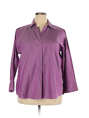 Foxcroft Long Sleeve Button-Down Shirt (view 1)