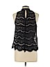 Fire Los Angeles Black Sleeveless Blouse Size L - photo 2