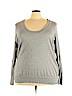 Lane Bryant Silver Pullover Sweater Size 28 - 26 Plus - photo 1