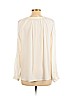 Ann Taylor LOFT 100% Polyester Ivory Long Sleeve Blouse Size L (petite) - photo 2