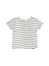 Zara Baby 100% Cotton Stripes Ivory Short Sleeve Henley Size 3 - 4 - photo 1