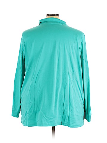 Woman Within Long Sleeve Polo (view 2)