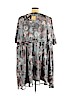 Blue Sky Gray Casual Dress Size 3X - photo 2