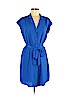 Aqua 100% Polyester Blue Casual Dress Size M - photo 1