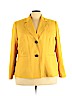 Le Suit 100% Polyester Gold Blazer Size 22 - photo 1