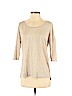 Cynthia Rowley TJX 100% Linen Tan 3/4 Sleeve Top Size S - photo 1
