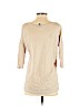 Cynthia Rowley TJX 100% Linen Tan 3/4 Sleeve Top Size S - photo 2