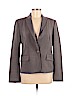 Till The End 100% Silk Gray Silk Blazer Size 8 - photo 1