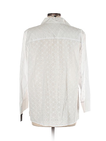 Foxcroft 3/4 Sleeve Button-Down Shirt (view 2)