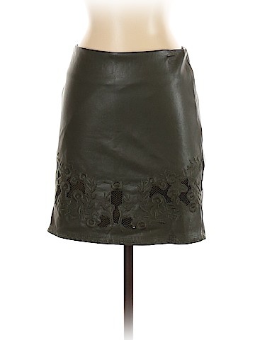 Romeo & Juliet Couture Faux Leather Skirt (view 1)