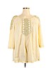 Nurture Yellow 3/4 Sleeve Blouse Size XL - photo 1