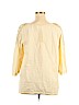 Nurture Yellow 3/4 Sleeve Blouse Size XL - photo 2