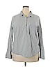 Old Navy 100% Cotton Gray Long Sleeve Button-Down Shirt Size XXL - photo 1
