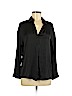 Lush 100% Polyester Black Long Sleeve Blouse Size S - photo 1