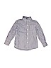 Gap Kids 100% Cotton Checkered-gingham Blue Long Sleeve Button-Down Shirt Size S (kids) - photo 1