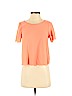 Topshop 100% Polyester Pink Short Sleeve Top Size 4 - photo 1