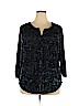 Alice Roi Blue 3/4 Sleeve Blouse Size 3X - photo 1