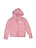 Gymboree 100% Cotton Solid Pink Zip Up Hoodie Size 7 - 8 - photo 1