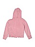 Gymboree 100% Cotton Solid Pink Zip Up Hoodie Size 7 - 8 - photo 2