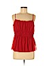 H&M 100% Polyester Red Sleeveless Blouse Size M - photo 1