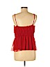 H&M 100% Polyester Red Sleeveless Blouse Size M - photo 2