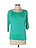 Iz Byer Teal Short Sleeve Top Size L - photo 1