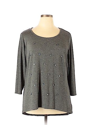 I.N. Studio 3/4 Sleeve Top (view 1)