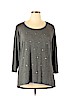 I.N. Studio Gray 3/4 Sleeve Top Size 2X - photo 1