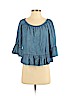 W118 by Walter Baker 100% Lyocell Blue 3/4 Sleeve Blouse Size S - photo 1