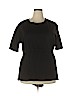 City Chic 100% Cotton Black Short Sleeve Top Size 16 Plus (S) - photo 1