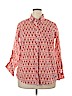 Talbots 100% Cotton Orange Long Sleeve Button-Down Shirt Size 14 - photo 1