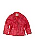 Assorted Brands 100% Cotton Red Faux Leather Jacket Size 5 - 6 - photo 1