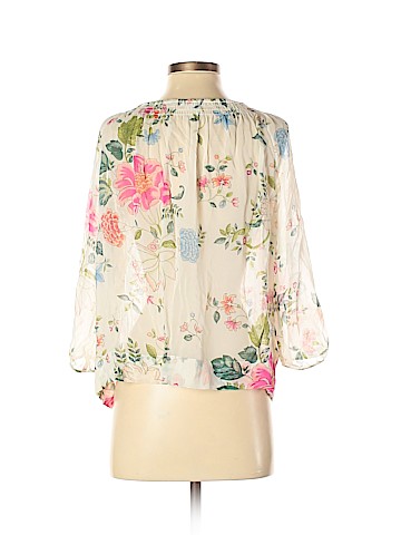 Club Monaco Short Sleeve Silk Top (view 2)
