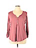 Torrid Pink 3/4 Sleeve Henley Size 1X Plus (1) - photo 1